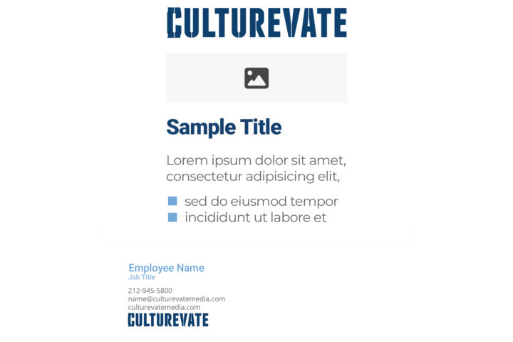 Culturevate Email Signature Showcase 2