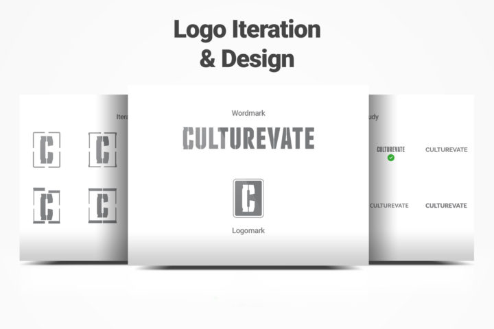 Culturevate Logo Iteration & Design Showcase