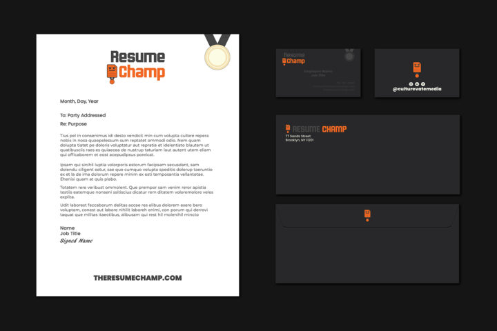 Resume Champ Brand Stationery 4