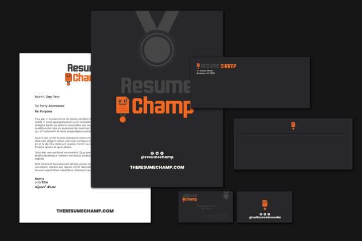 Resume Champ Brand Stationery