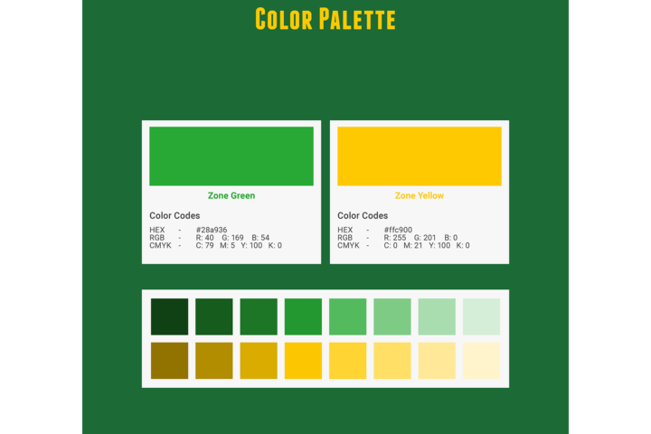 Brand Identity Color Palette Section