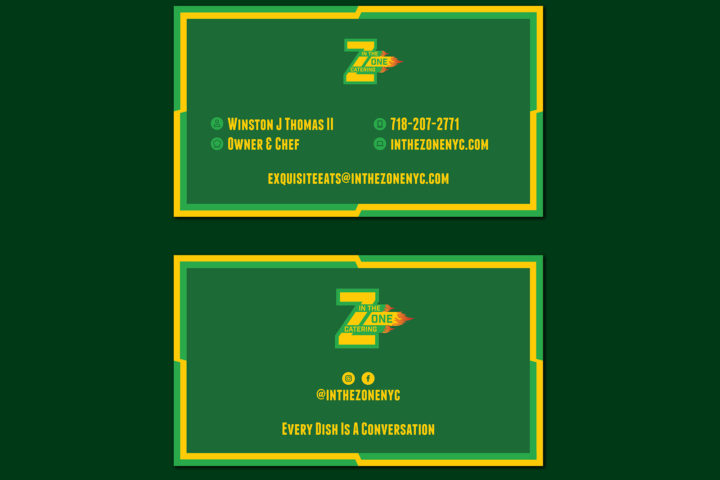 In The Zone Catering Brand Stationery 6